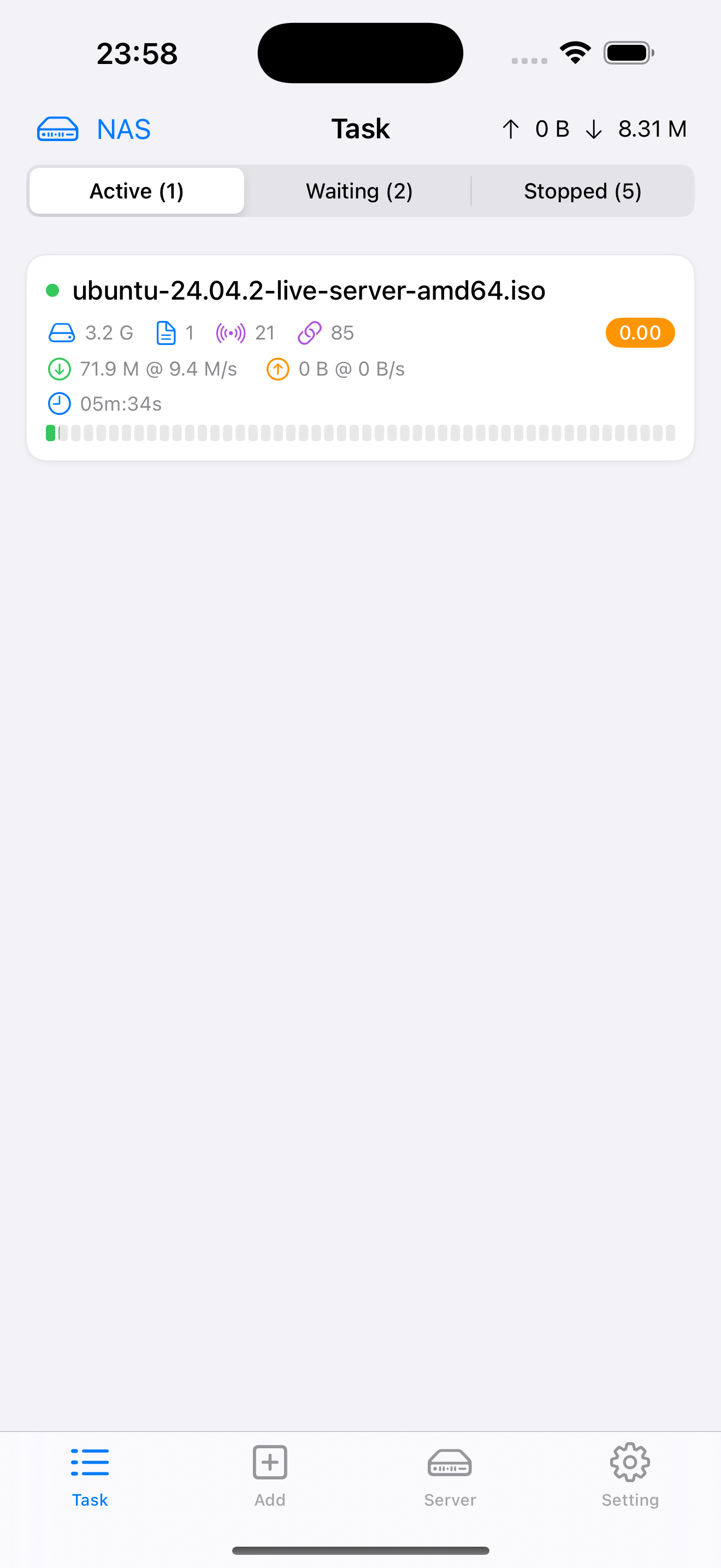 NeoAria2 screenshot 1