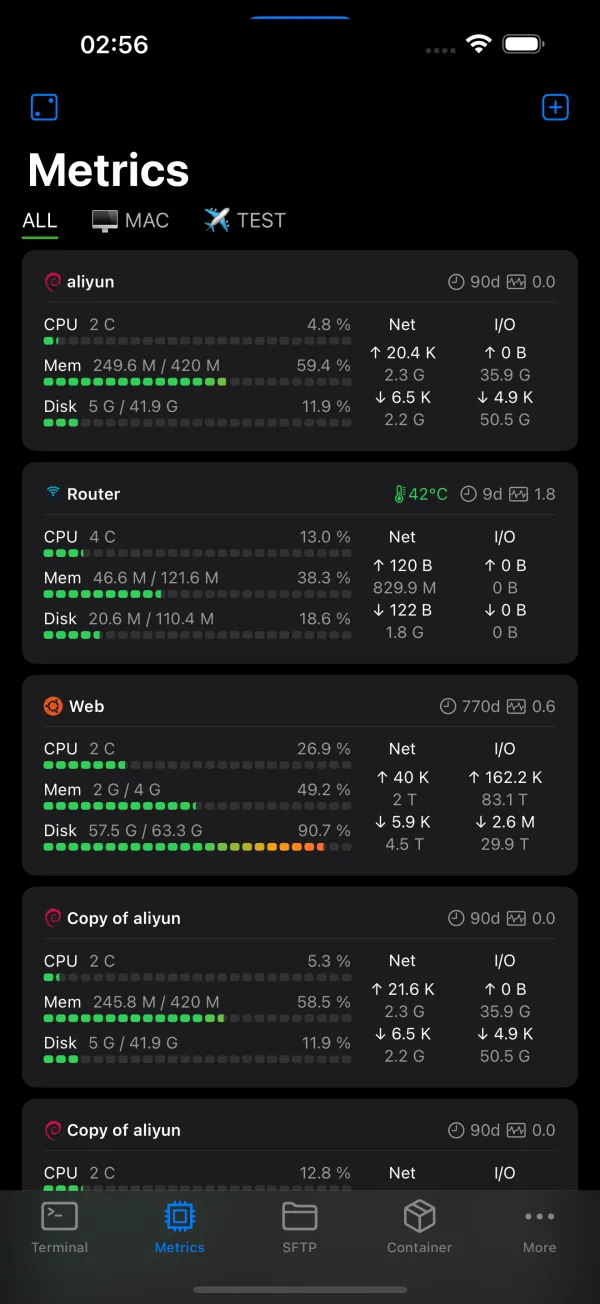 NeoServer screenshot